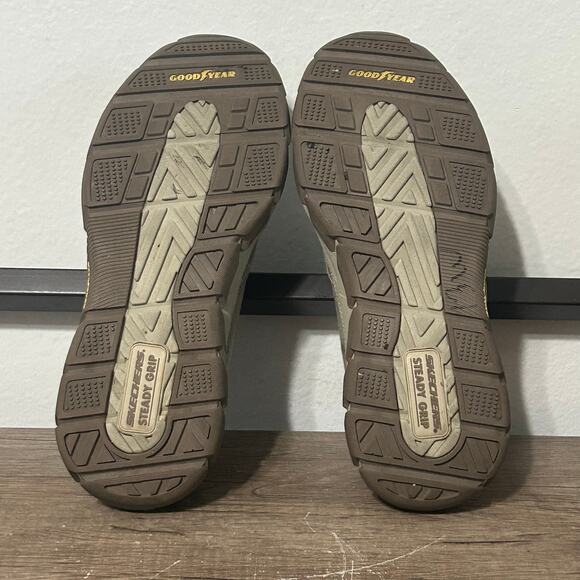 Skechers Relaxed Fit Respected Fallston Men’s Slip-On Shoes Size 10 Taupe - Picture 6 of 8